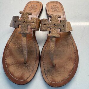 Tory Burch Miller Sandals Leather Size 9